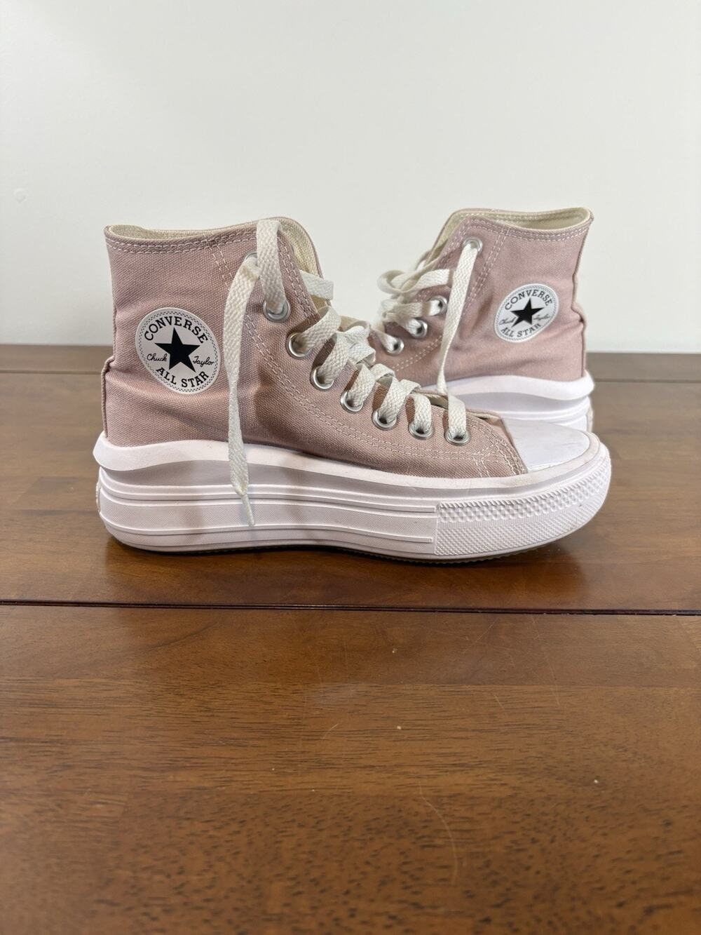 Size 5.5 - Converse Chuck Taylor All Star Move High Stone Mauve W